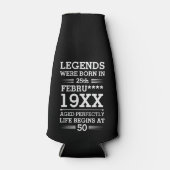 Aangepaste Legenda zijn geboren op maandjaarbasis Flesjeskoeler (Voorkant)