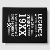 Aangepaste Legenda zijn geboren op maandjaarbasis Gastenboek (Voorkant)