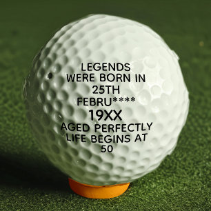 Aangepaste Legenda zijn geboren op maandjaarbasis Golfballen