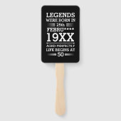 Aangepaste Legenda zijn geboren op maandjaarbasis Handwaaier (Achterkant)