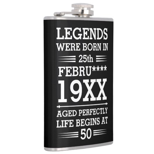 Aangepaste Legenda zijn geboren op maandjaarbasis Heupfles (Rechts)