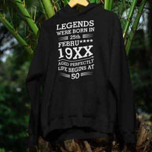 Aangepaste Legenda zijn geboren op maandjaarbasis Hoodie