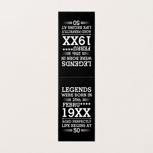 Aangepaste Legenda zijn geboren op maandjaarbasis Kaart (Buitenkant ongevouwen)