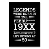 Aangepaste Legenda zijn geboren op maandjaarbasis Kaart (Achterkant)