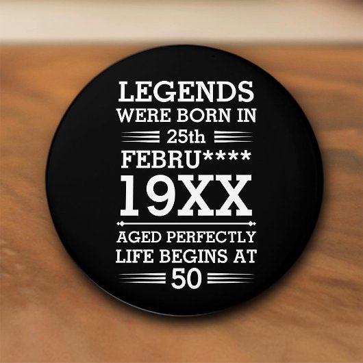 Aangepaste Legenda zijn geboren op maandjaarbasis Keramische Knop