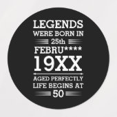 Aangepaste Legenda zijn geboren op maandjaarbasis Labels (Design 1)