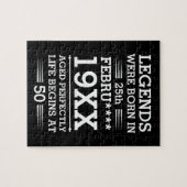 Aangepaste Legenda zijn geboren op maandjaarbasis Legpuzzel (Horizontaal)