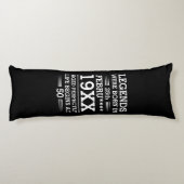 Aangepaste Legenda zijn geboren op maandjaarbasis Lichaamskussen (Achterkant)