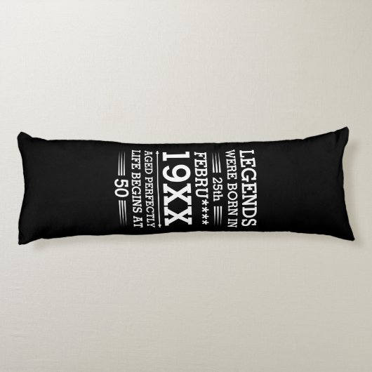 Aangepaste Legenda zijn geboren op maandjaarbasis Lichaamskussen (Achterkant)