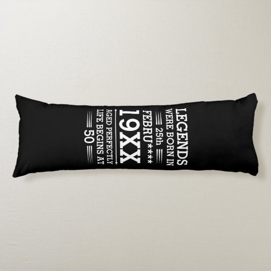 Aangepaste Legenda zijn geboren op maandjaarbasis Lichaamskussen (Voorkant)