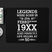 Aangepaste Legenda zijn geboren op maandjaarbasis Muismat