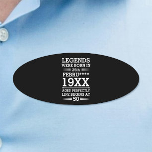 Aangepaste Legenda zijn geboren op maandjaarbasis Naambadge