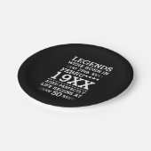 Aangepaste Legenda zijn geboren op maandjaarbasis Papieren Bordje (Gekanteld)