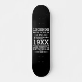 Aangepaste Legenda zijn geboren op maandjaarbasis Persoonlijk Skateboard (Voorkant)