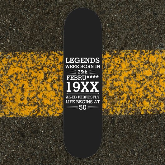 Aangepaste Legenda zijn geboren op maandjaarbasis Persoonlijk Skateboard