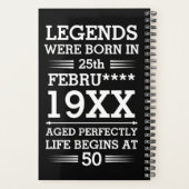 Aangepaste Legenda zijn geboren op maandjaarbasis Planner (Achterkant)