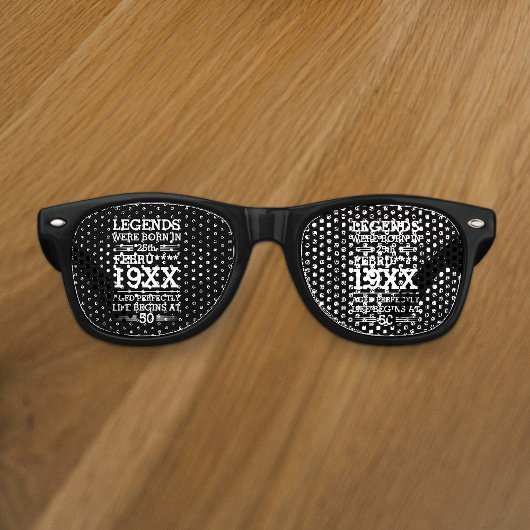 Aangepaste Legenda zijn geboren op maandjaarbasis Retro Zonnebril