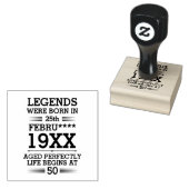 Aangepaste Legenda zijn geboren op maandjaarbasis Rubberstempel (Gestempeld)
