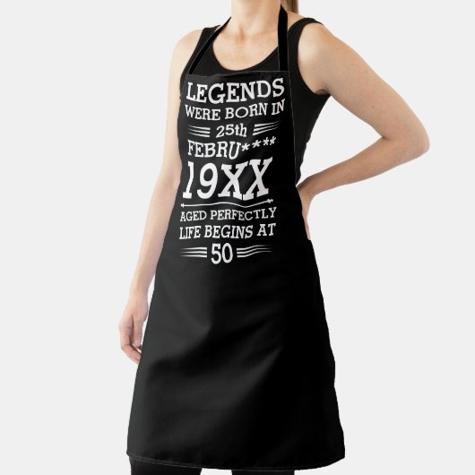 Aangepaste Legenda zijn geboren op maandjaarbasis Schort (Insitu)