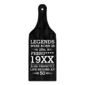 Aangepaste Legenda zijn geboren op maandjaarbasis Snijplank (Voorkant)