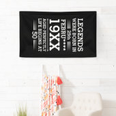 Aangepaste Legenda zijn geboren op maandjaarbasis Spandoek (Insitu)