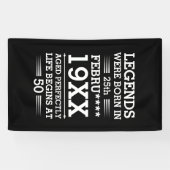 Aangepaste Legenda zijn geboren op maandjaarbasis Spandoek (Horizontaal)