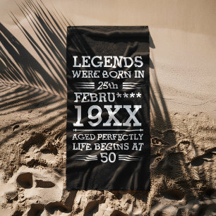 Aangepaste Legenda zijn geboren op maandjaarbasis Strandlaken