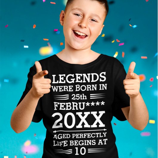 Aangepaste Legenda zijn geboren op maandjaarbasis T-shirt
