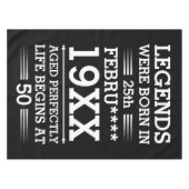 Aangepaste Legenda zijn geboren op maandjaarbasis Tafelkleed (Voorkant (Horizontaal))