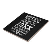 Aangepaste Legenda zijn geboren op maandjaarbasis Tegeltje (Zijkant)