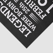 Aangepaste Legenda zijn geboren op maandjaarbasis Tissuepapier (Detail)