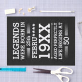 Aangepaste Legenda zijn geboren op maandjaarbasis Tissuepapier (Craft)