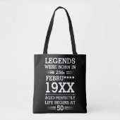 Aangepaste Legenda zijn geboren op maandjaarbasis Tote Bag (Voorkant)