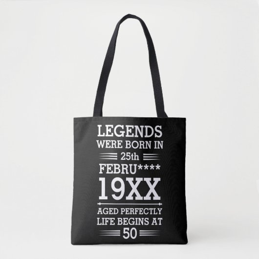 Aangepaste Legenda zijn geboren op maandjaarbasis Tote Bag (Voorkant)