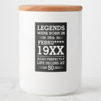 Aangepaste Legenda zijn geboren op maandjaarbasis