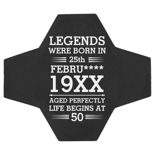 Aangepaste Legenda zijn geboren op maandjaarbasis Voetbal (Enkel)