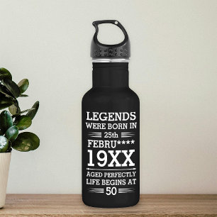 Aangepaste Legenda zijn geboren op maandjaarbasis Waterfles