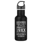 Aangepaste Legenda zijn geboren op maandjaarbasis Waterfles (Voorkant)