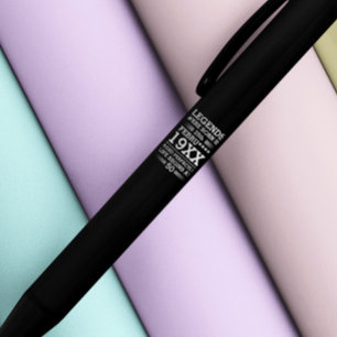 Aangepaste Legenda zijn geboren op maandjaarbasis Zwarte Inkt Pen