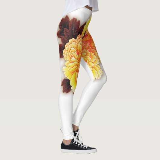 Aangepaste Leggings BLOEMEN (Rechts)