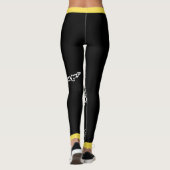Aangepaste Leggings die SKELETON MET TOPHAT DANCTE (Achterkant)