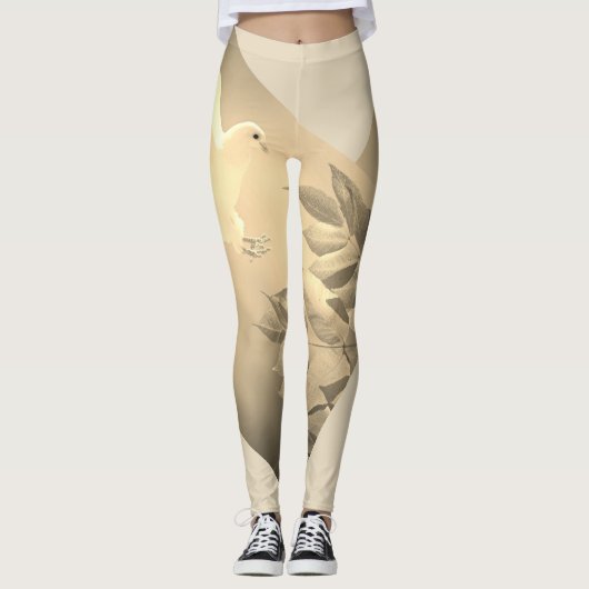 Aangepaste Leggings DOVE (Voorkant)