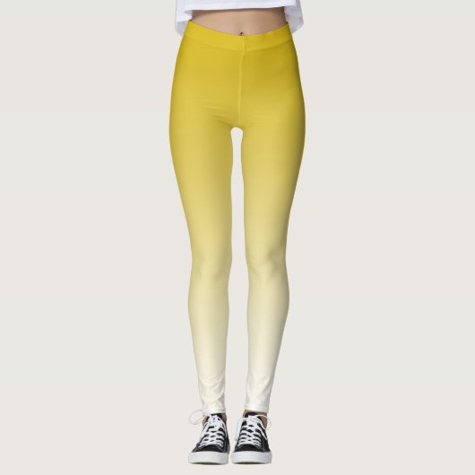 Aangepaste Leggings geel verloop (Voorkant)