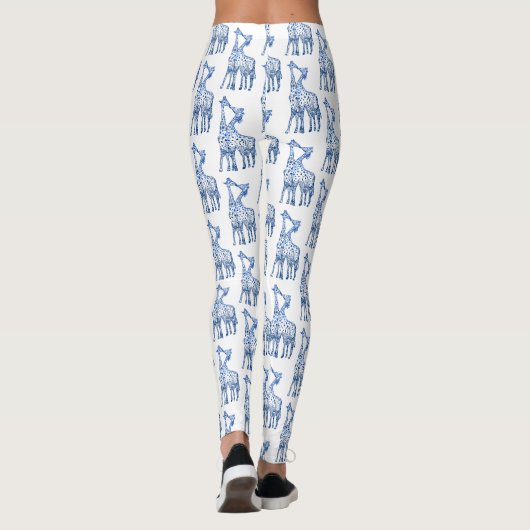Aangepaste Leggings Giraffes Kus (Achterkant)