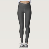 Aangepaste Leggings: GRIJS MET AANGEPASTE INITIAAL Leggings (Voorkant)
