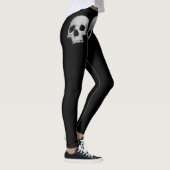 Aangepaste Leggings KANJI FREEDOM AND SKULLS (Rechts)