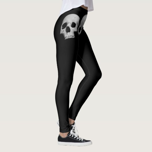 Aangepaste Leggings KANJI FREEDOM AND SKULLS (Rechts)