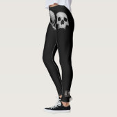 Aangepaste Leggings KANJI FREEDOM AND SKULLS (Links)