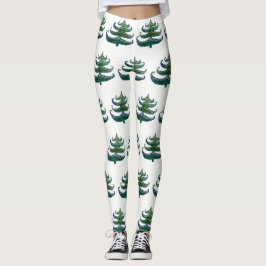 Aangepaste Leggings Kerstbomen