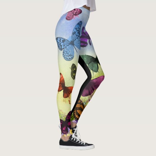 Aangepaste Leggings MET VLINDERS (Rechts)